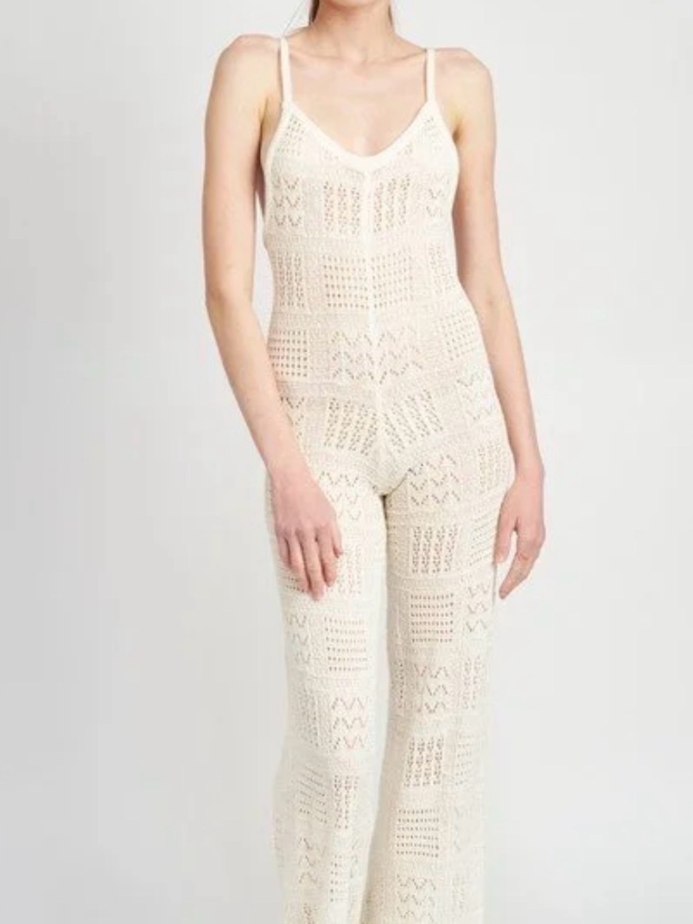SOLAI The Label Crochet Jumpsuit Small